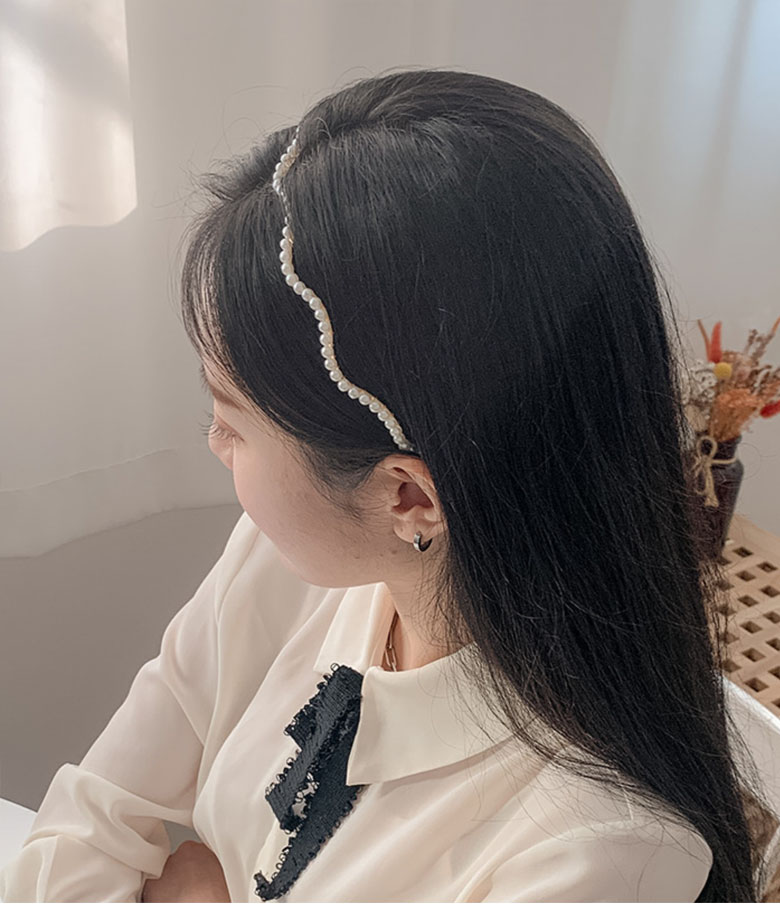 パールカチューシャ ヘアアクセサリー