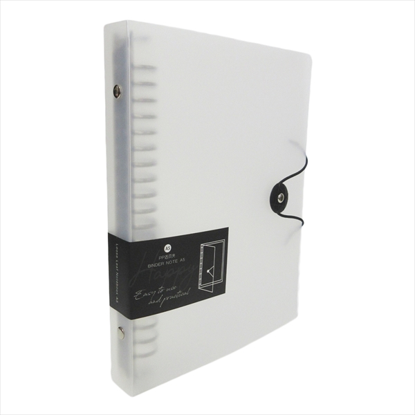 バインダー バイブル 6穴 A5 20穴 B5 26穴 リングバインダー 半透明