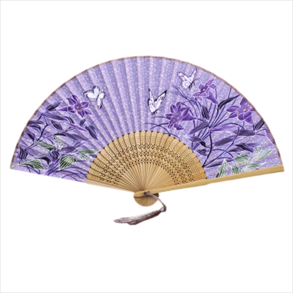 紫色 花柄 フラメンコ扇子 紫色 花柄 フラメンコ扇子 - メルカリ