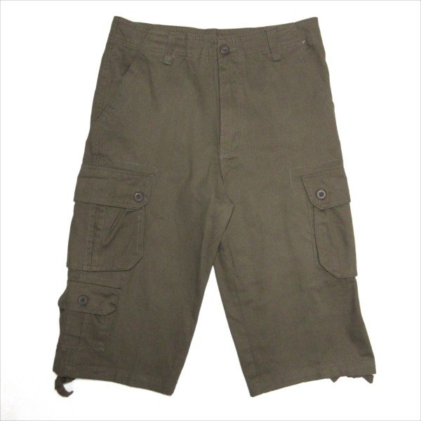 CRONOS ショートパンツ カーゴポケット L CRONOS DOUBLE STRIPES SHORTS【CREAM】