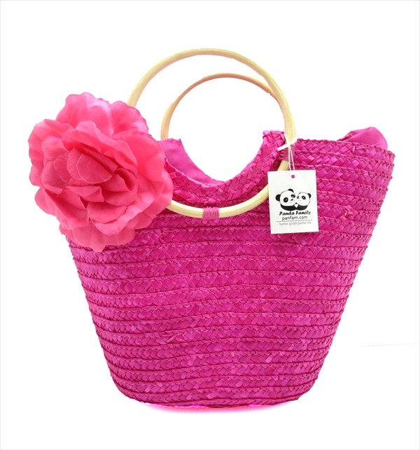 かごバッグ トートバッグ 在庫処分 訳あり レディース 全4色 花のワン