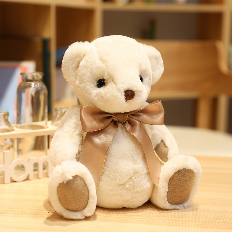 ぬいぐるみ テディベア 可愛いくま リボン 熊 おもちゃ インテリア お祝い プレゼント 座ってた クマ抱き枕 25cm