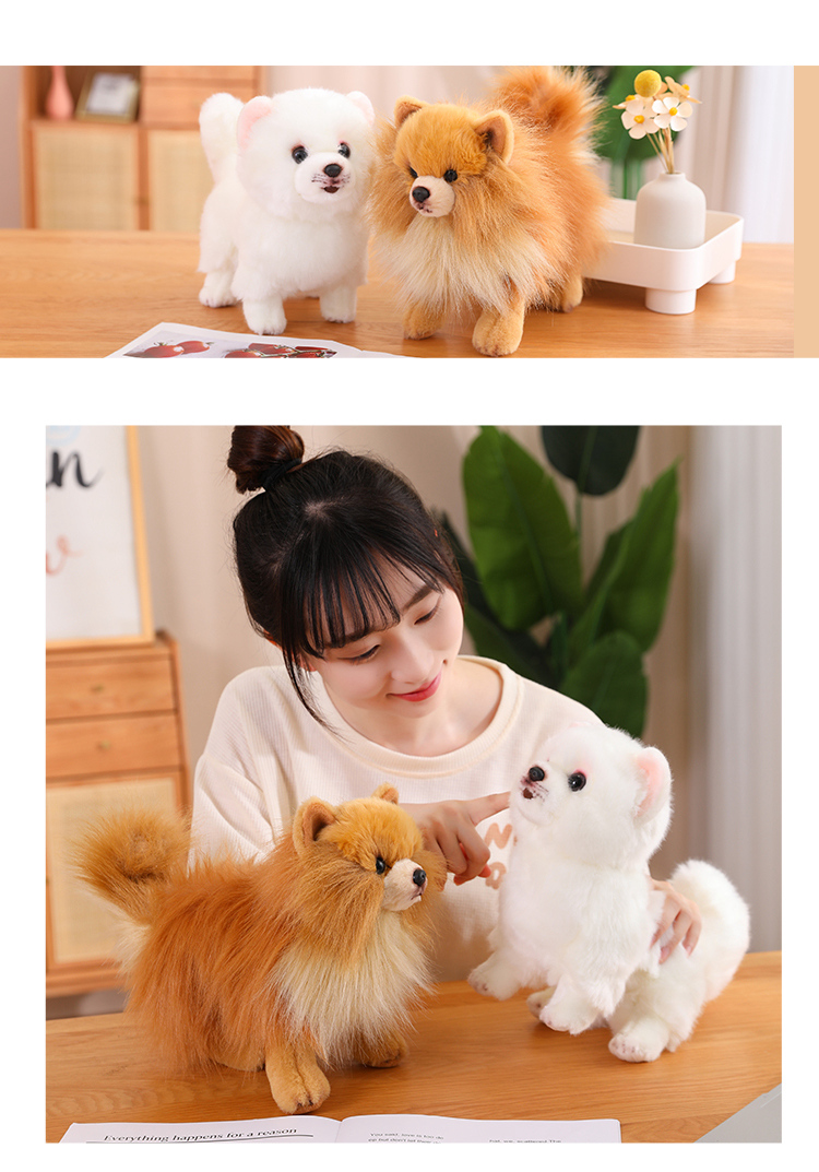 ぬいぐるみ ポメラニアン 犬 リアル 本物そっくり 生々しい いぬ