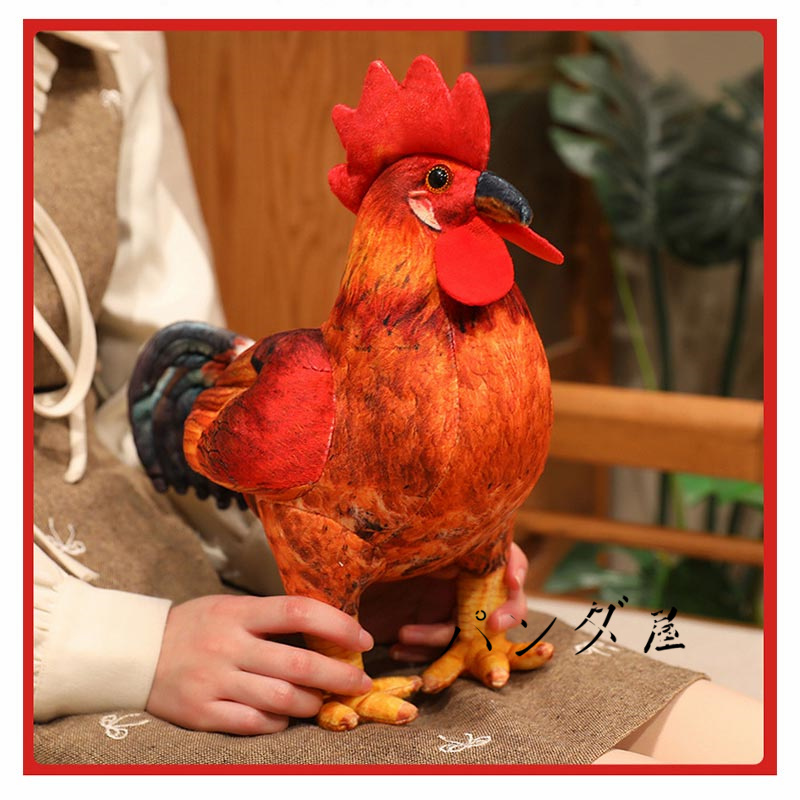 rumi doll ブラマ鶏 超リアルぬいぐるみ 大型 作家作品　にわとり ぬいぐるみ 鶏 ニワトリ リアル にわとり 抱き枕 雄鶏 コケコッコー