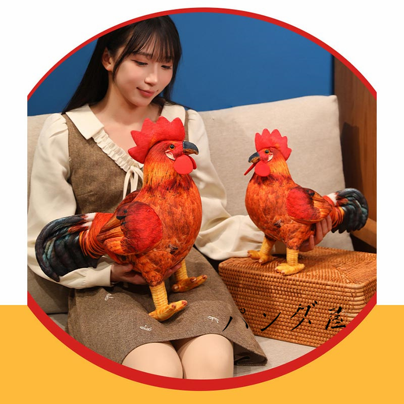 ぬいぐるみ 鶏 ニワトリ リアル にわとり 抱き枕 雄鶏 コケコッコー