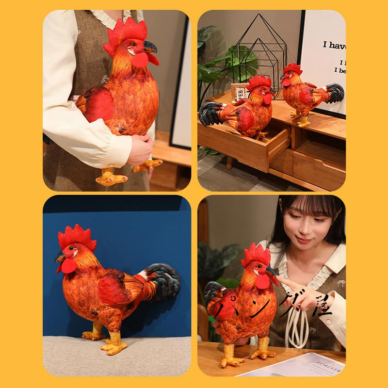 ぬいぐるみ 鶏 ニワトリ リアル にわとり 抱き枕 雄鶏 コケコッコー