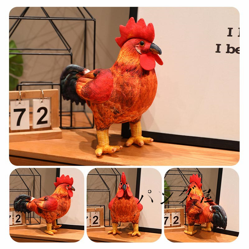 ぬいぐるみ 鶏 ニワトリ リアル にわとり 抱き枕 雄鶏 コケコッコー
