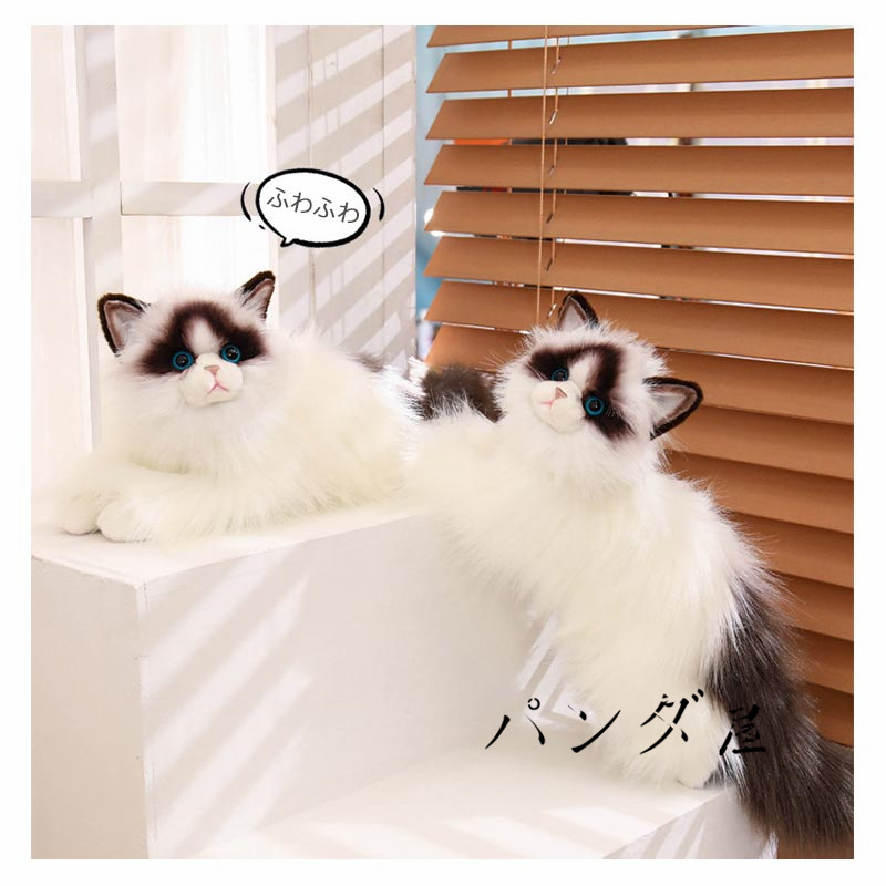 リアル 猫のぬいぐるみ ラグドール 50cm かわいい 本物みたいな癒し系