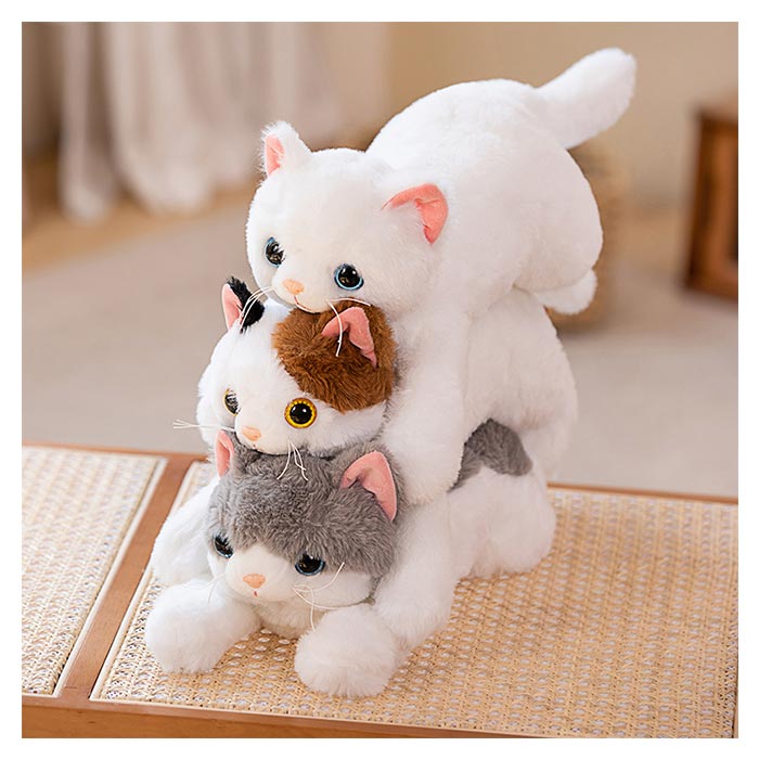猫のぬいぐるみ ひざねこ リアルな猫の抱き枕 ねこ ネコ 子供