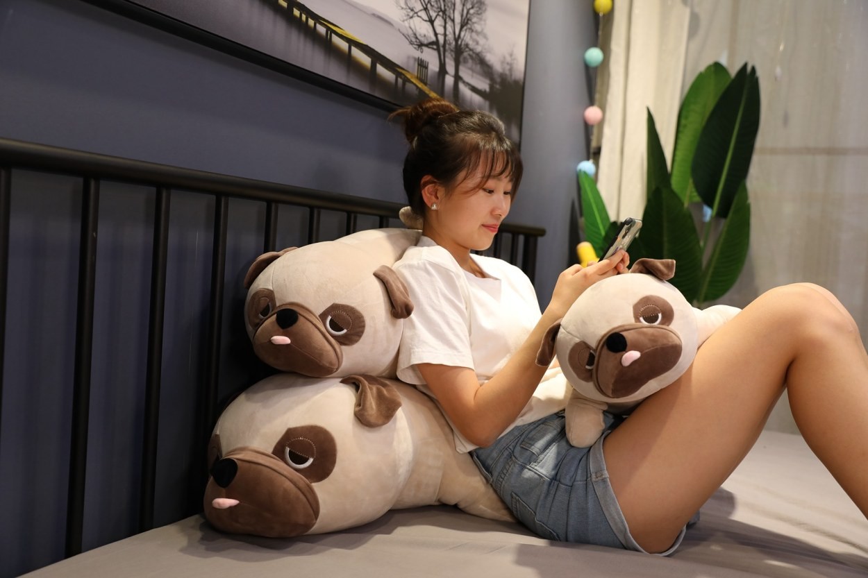 ぬいぐるみ パグ 犬 可愛い 部屋飾り もちもち 柔らかい プレゼント