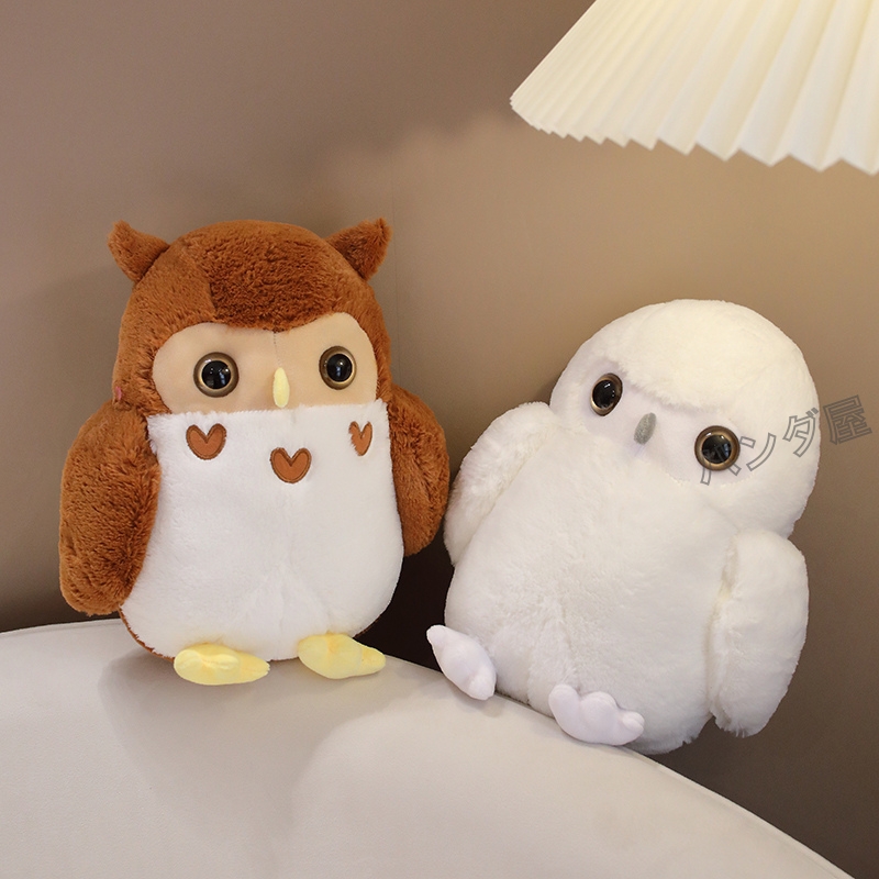 新品　ジェリーキャット　フクロウ　ふくろう　梟　鳥　ぬいぐるみ　インテリア　茶色 新品 ジェリーキャット フクロウ ふくろう 梟 鳥 ぬいぐるみ
