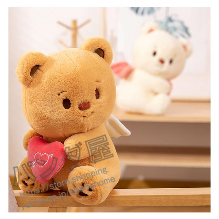 天使の羽 クマ 熊 ぬいぐるみ 可愛い ベア 誕生日 ギフト プレゼント