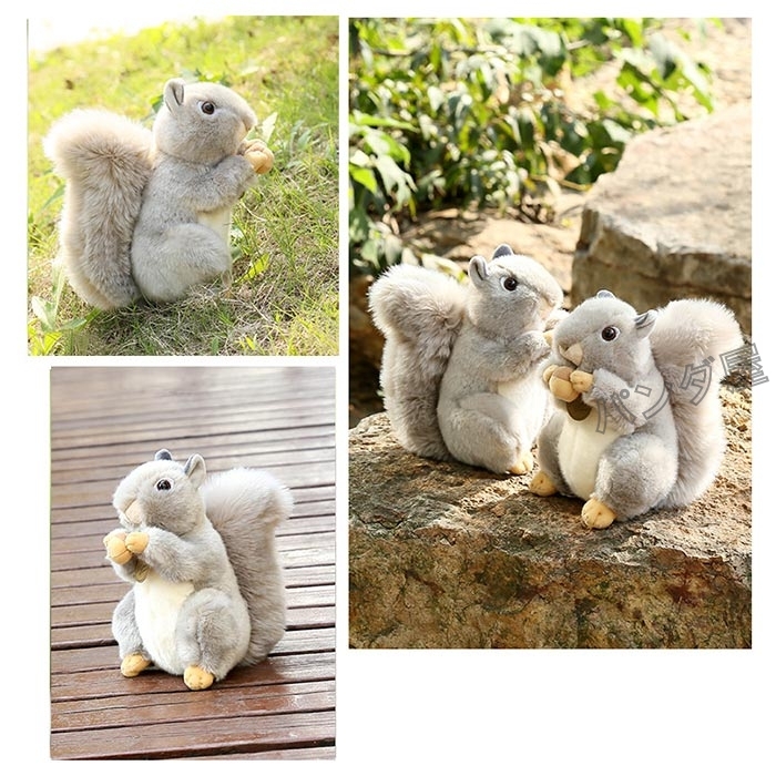 リスぬいぐるみ 動物 アニマル リアル おもちゃ子供 誕生日 クリスマス