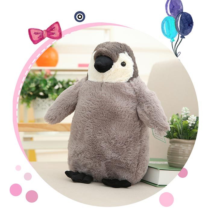 ペンギン ぬいぐるみ リアル 動物 人形 手触りふわふわ ガラガラ