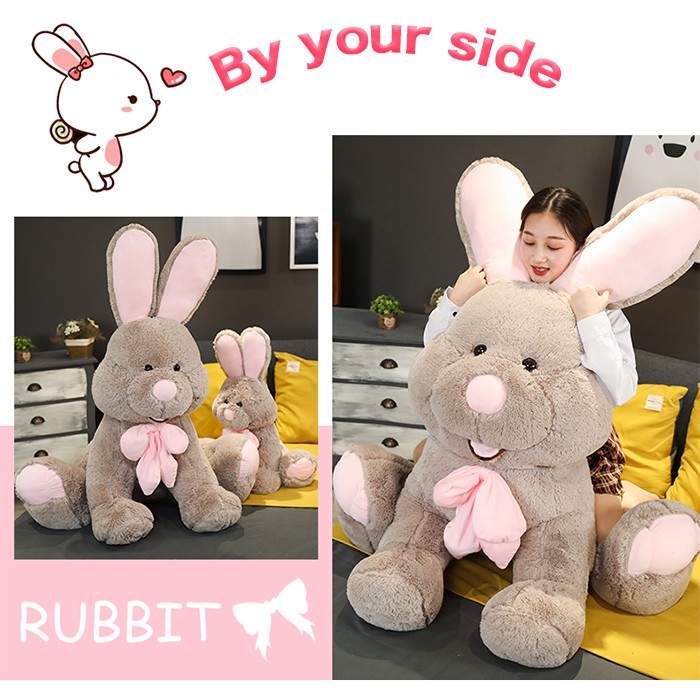 うさぎのぬいぐるみ 大きい兎 可愛い お誕生日プレゼント クリスマス ぬいぐるみ 手触りふわふわ 動物ぬいぐるみ 抱き枕 贈り物 女の子 店飾り 60cm おもちゃ ふわふわぬいぐるみ ブルー ピンク 18 Off