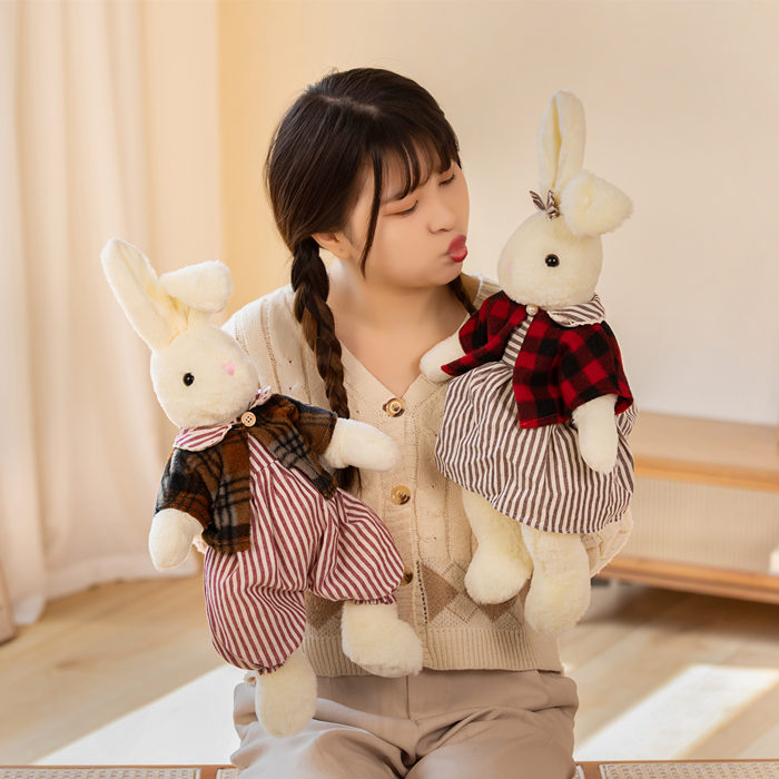 ぬいぐるみ うさぎ 服ワンピース コスチューム リボン かわいい 