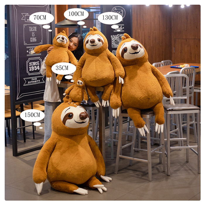 ナマケモノ ぬいぐるみ 大きめ ぬいぐるみ ナマケモノ 人形 特大 大きい なまけもの おもちゃ