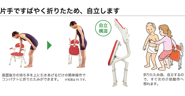 楽おり 折りたたみシャワーベンチ ISフィット