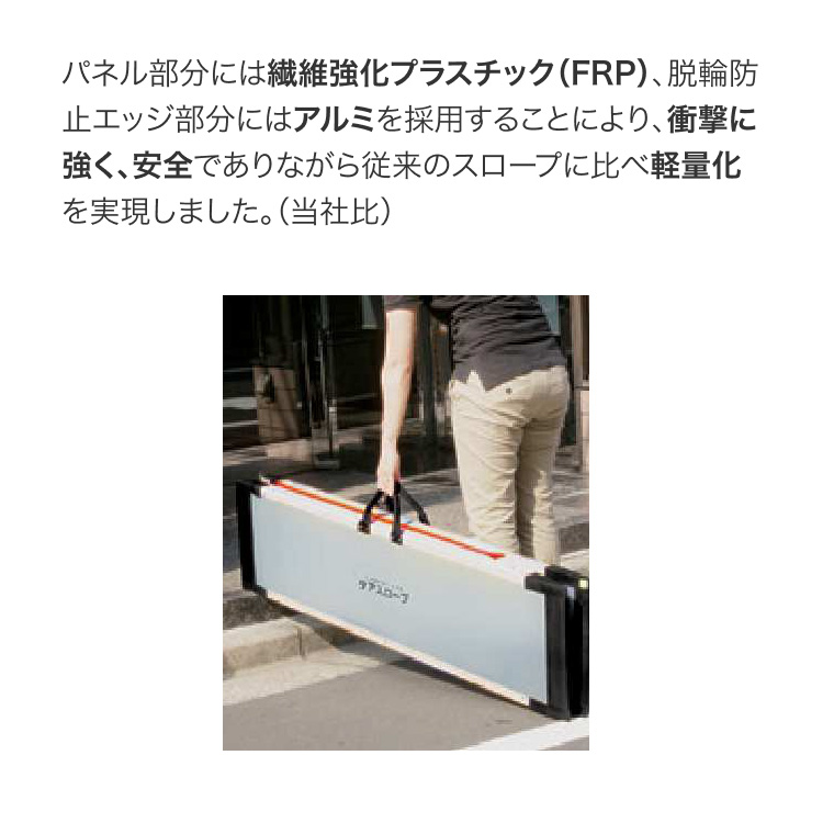 スロープ 車椅子用 ケアスロープ 幅70cm×長さ175cm CS175 ケア