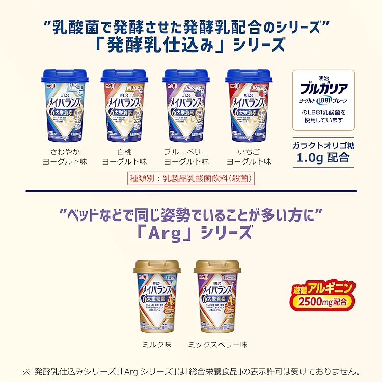 明治（meiji） メイバランス 高カロリー メイバランスArgMiniカップ