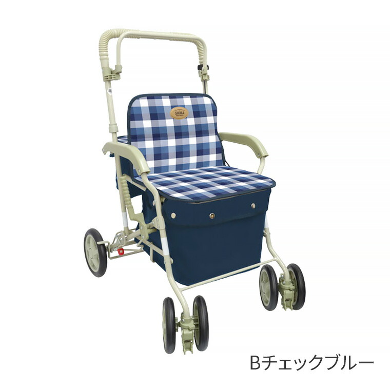 楽天市場】島製作所 シルバーカー 小花ブラック マーチS