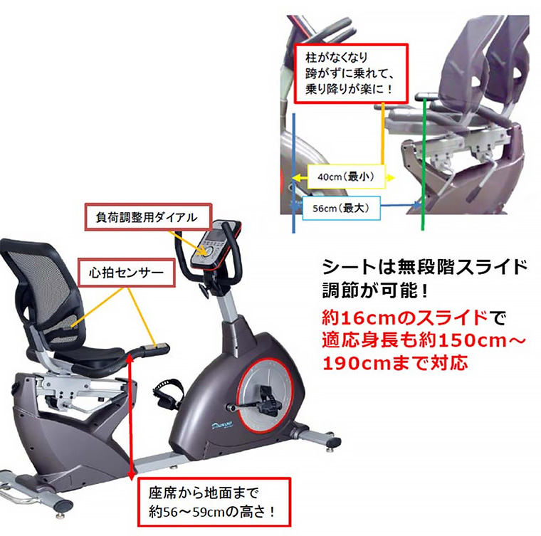 家庭用 リカンベントバイク DK-8718RP