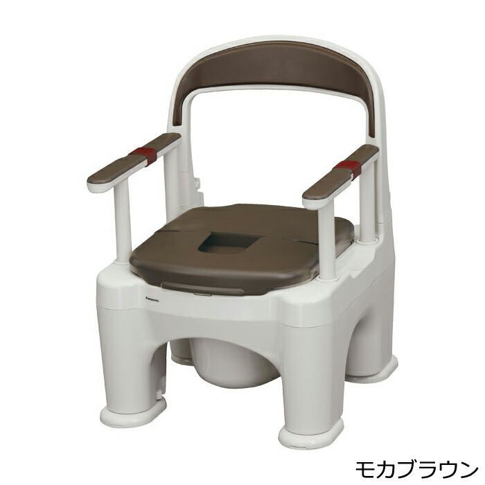 パナソニック ポータブルトイレ「座楽」背もたれ型 新品未使用　介護 ポータブルトイレ 座楽 ラフィーネ 標準タイプ（プラスチック便座