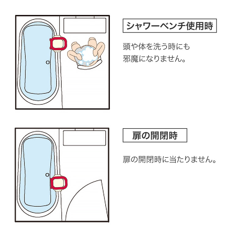 ユニットバス対応浴槽手すり UST-130UB