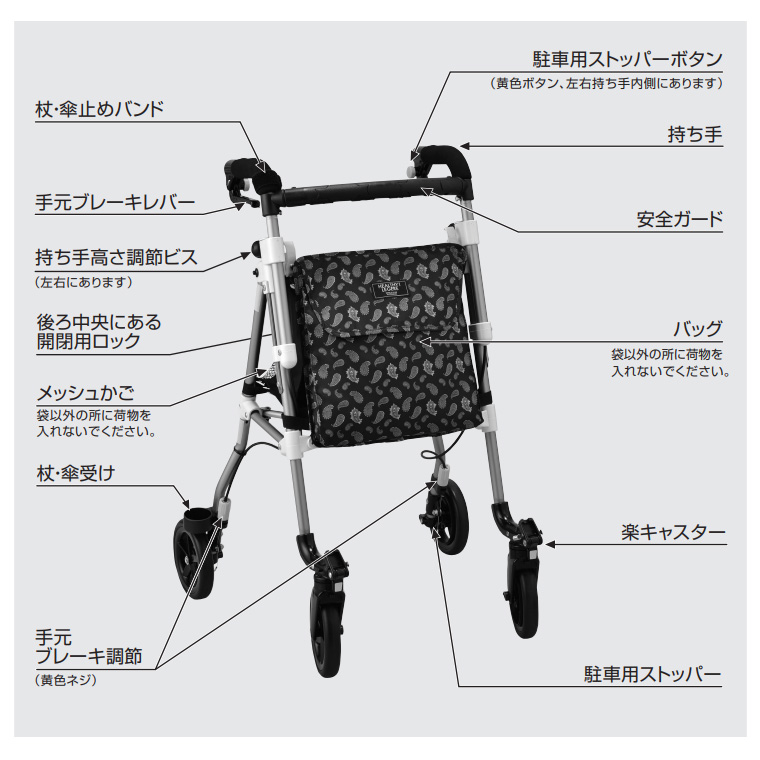 ウィズワン ヘルシーワンレジェール（歩行車） | 介護用品・福祉