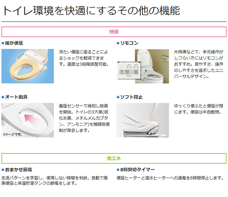 Panasonic パナソニック 補高便座 温水洗浄便座付き補高便座α