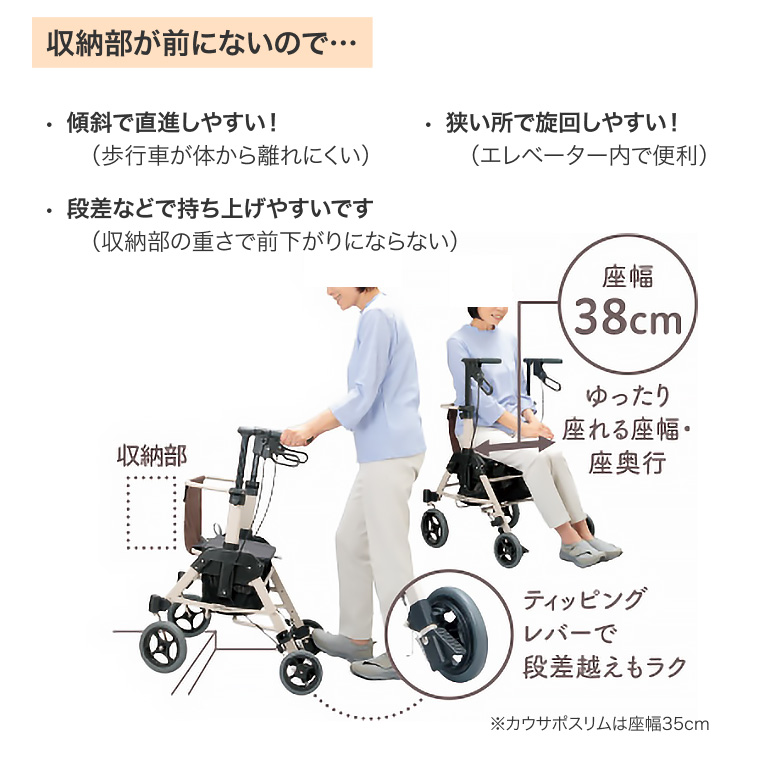 くらしサポート歩行車 スムーディ＜買物用＞ カウサポ