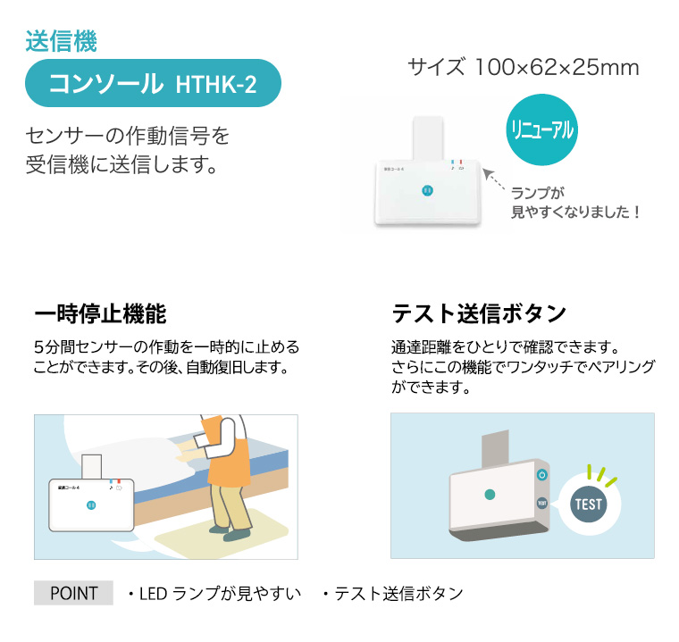 家族コール4A・ポータブル（中継器付）HKPT-4A/RP