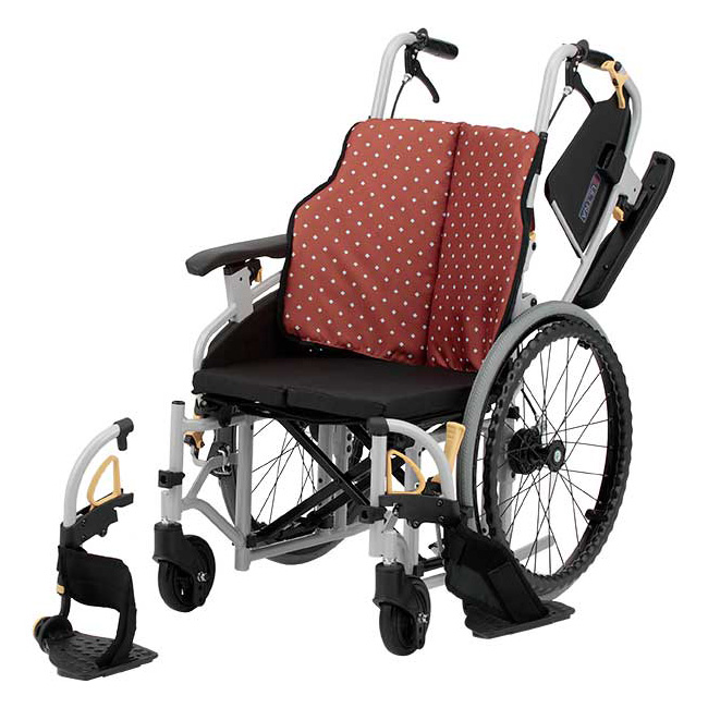 日進医療器 車椅子 折りたたみ アルミ自走モジュラー車いす NA-SU7Lo