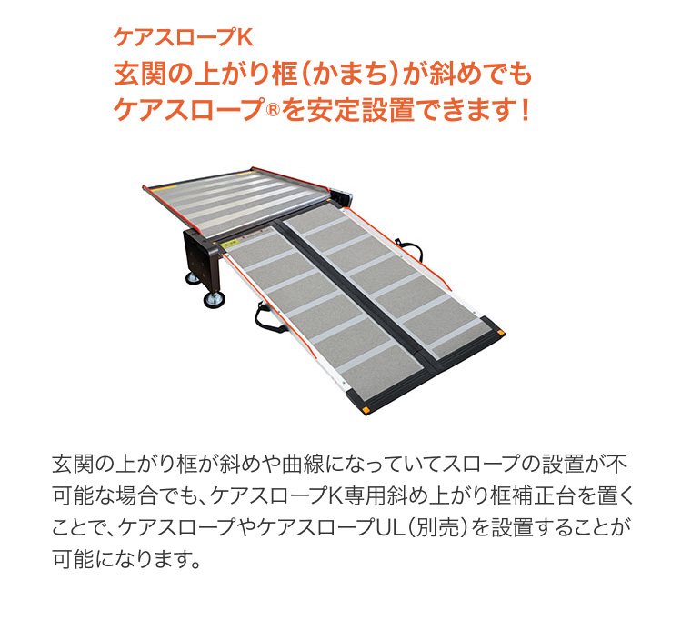 ケアスロープK専用 斜め上がり框補正台 CS-K ケアメディックス | 可