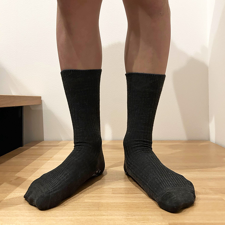 すべり止め付リブソックス福ふくふく紳士用秋冬タイプ