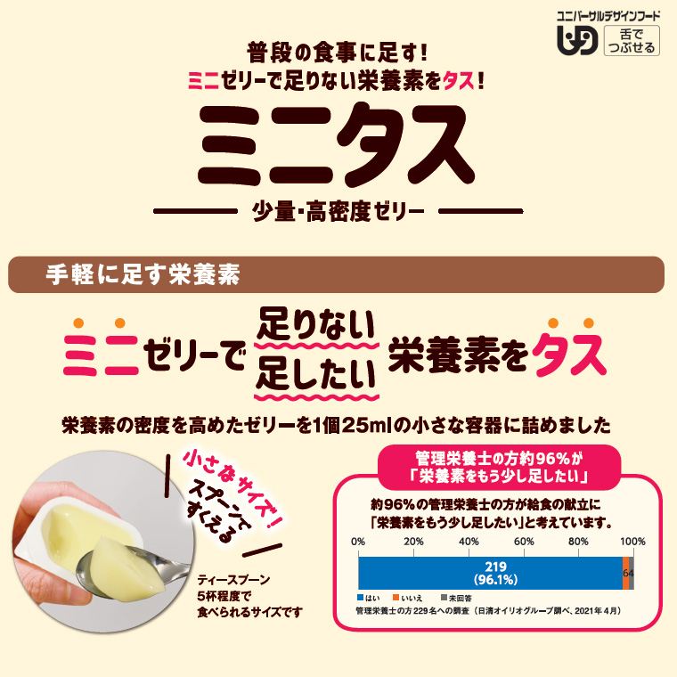 日清オイリオ（Nisshin OilliO） ミニタス ゼリー ミニタスゼリー 食べ