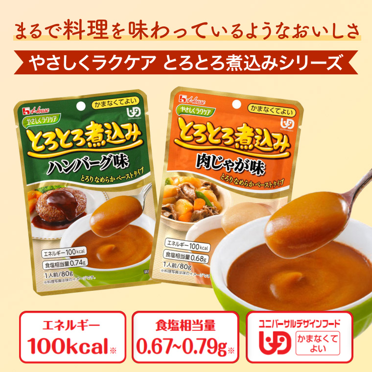 とろとろ煮込み ペーストタイプ 介護食 34パック詰め合わせ ハウス食品 介護食 おかず 区分4 かまなくてよい 高齢者 ハウス