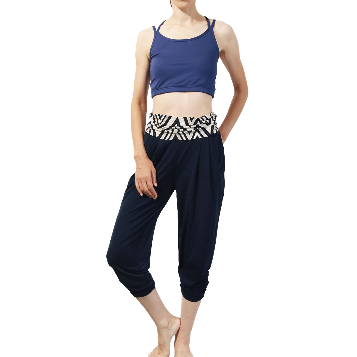 #送料無料ヨガウェア トレーニング フィットネスウェア ヨガパンツ ヨガ サルエル フィットネス スポーツウェア ハイウェスト | パネットワン | 11