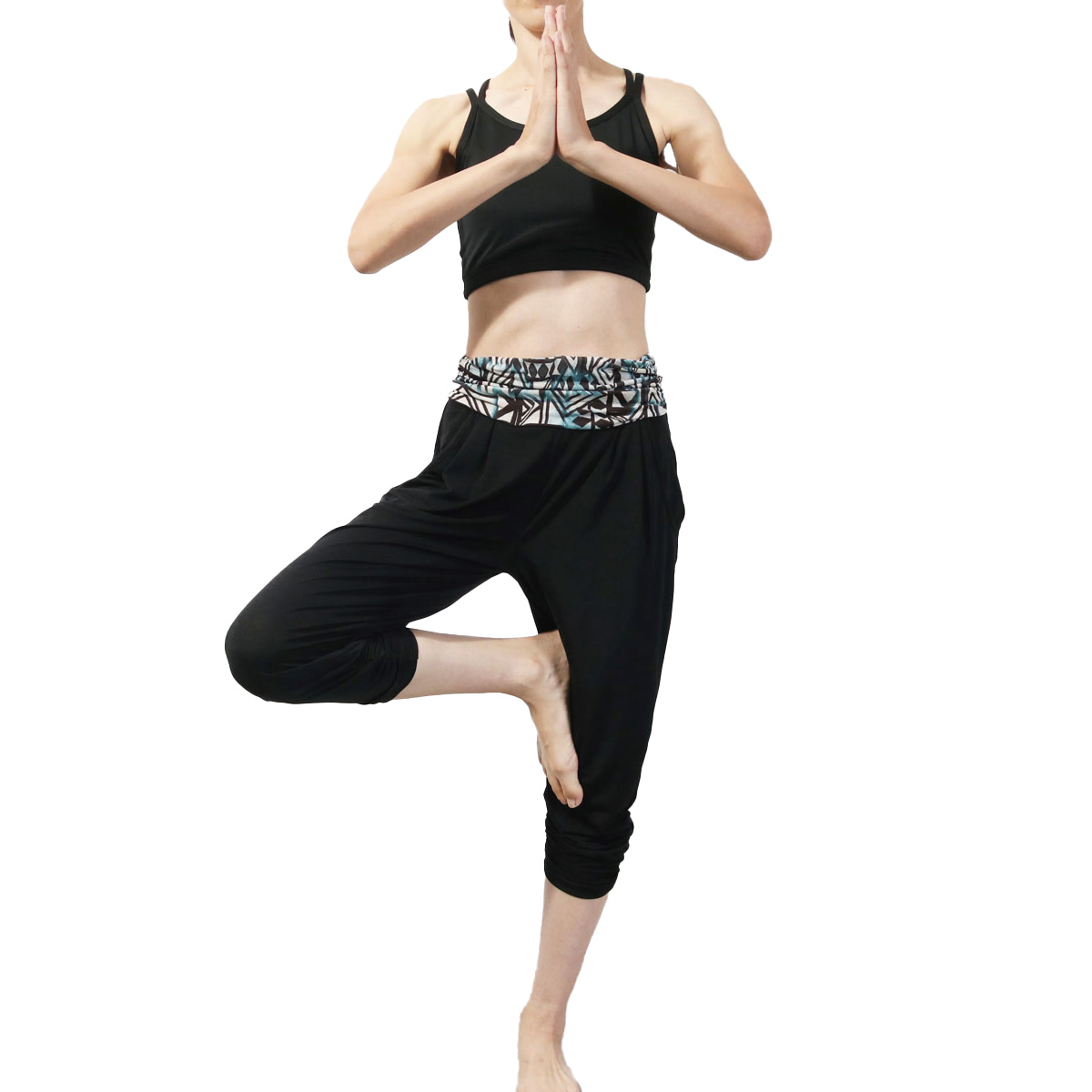 #送料無料ヨガウェア トレーニング フィットネスウェア ヨガパンツ ヨガ サルエル フィットネス スポーツウェア ハイウェスト | パネットワン | 10