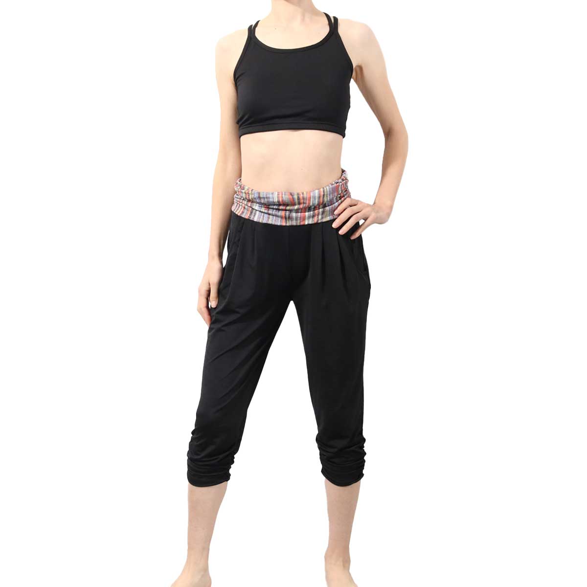 #送料無料ヨガウェア トレーニング フィットネスウェア ヨガパンツ ヨガ サルエル フィットネス スポーツウェア ハイウェスト | パネットワン | 08