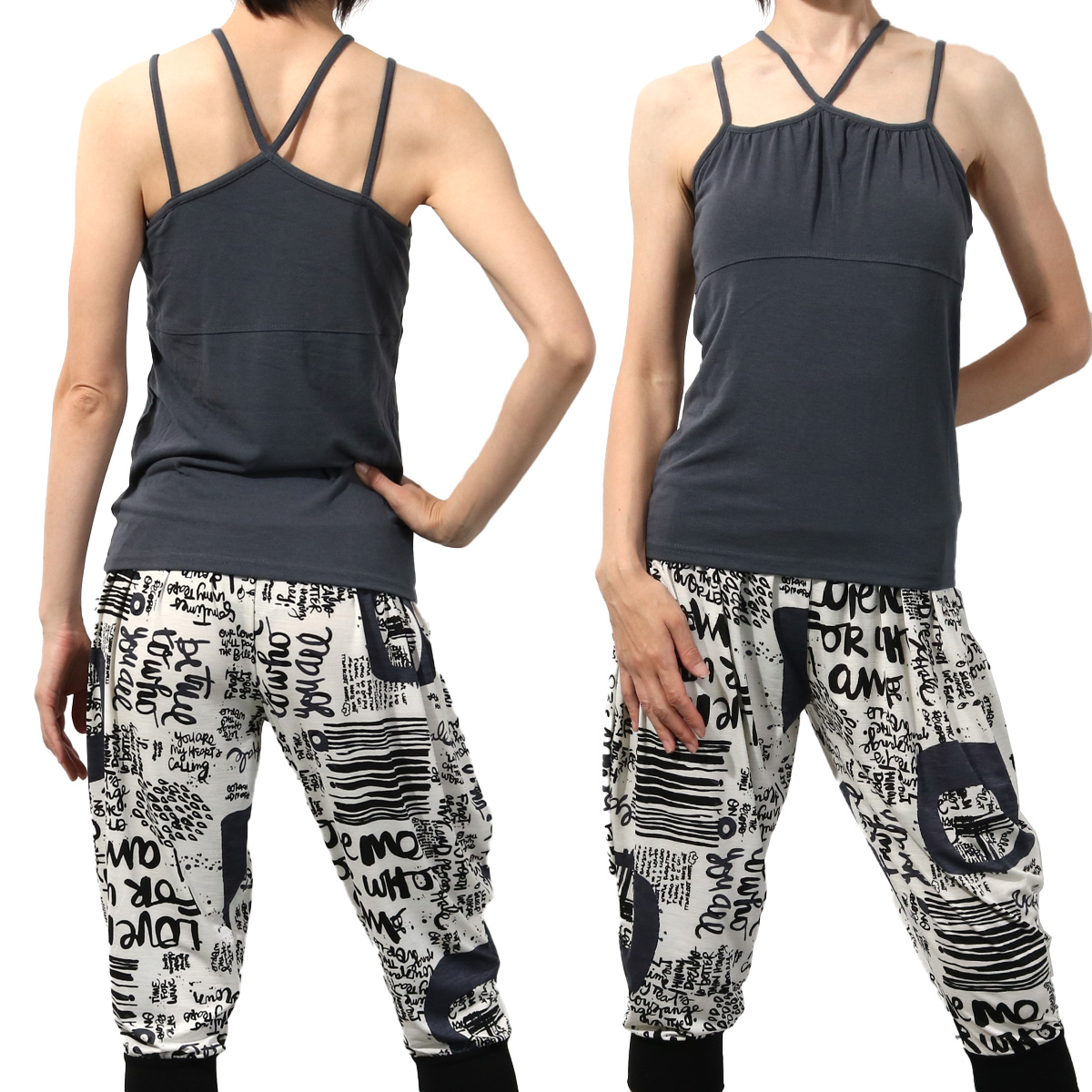 #送料無料ヨガウェア トップス フィットネス トレーニング カップ付 カットソー フィットネス ピラティス 半袖 ズンバ | パネットワン | 03