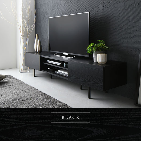 ワイド テレビボード テレビ台 幅 180 cm ストーングレー 脚付