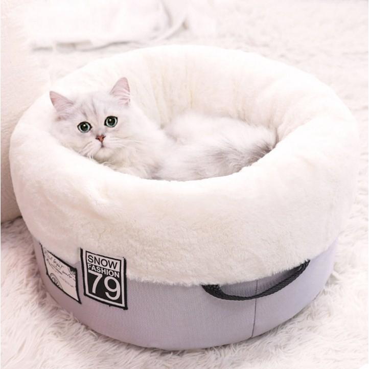 猫ベッド 猫ハウス ペット ベッド 猫ベッド 猫ハウス キャット ベッド ドーム型 保温防寒 選べる２色｜panni123｜02