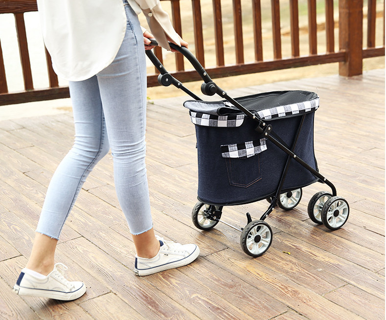 ペットカート 4輪 折りたたみ 犬 猫 ネコ ドックカート ペットバギー