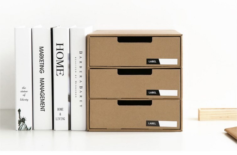 卓上 収納 ボックス レターケー ス 深型 丈夫 A4サイズ