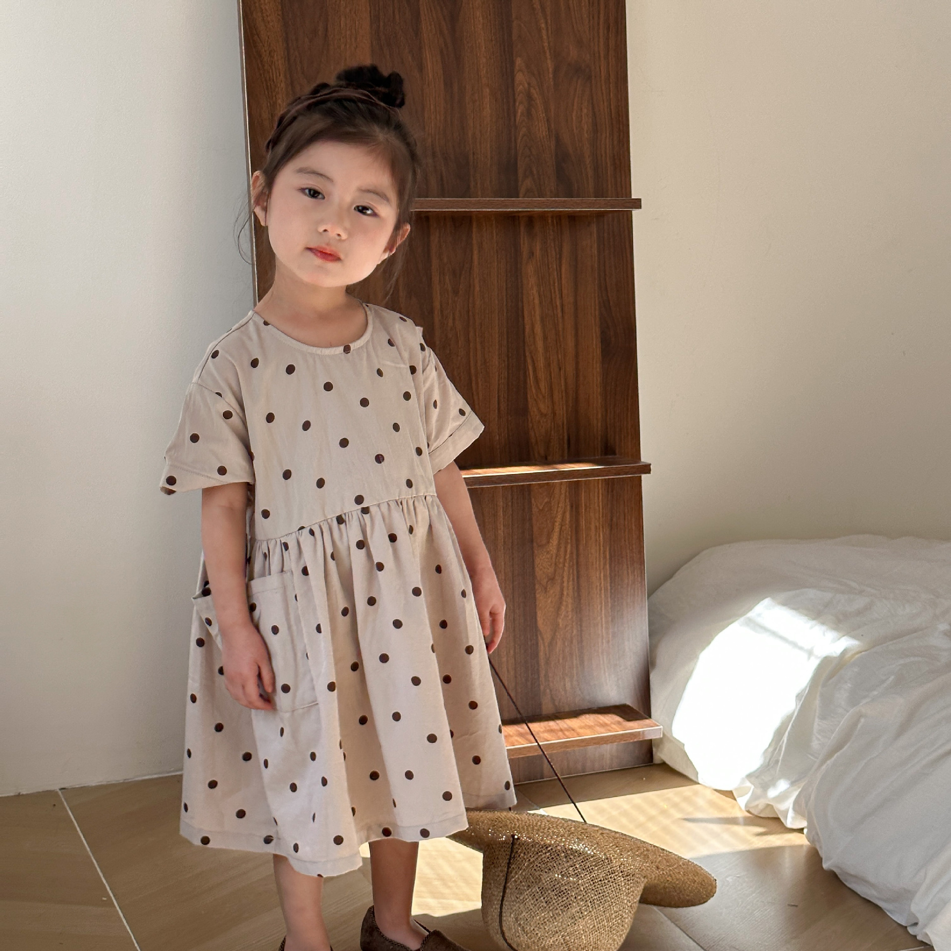 女の子 男の子 子供服 ワンピース Tシャツ 半ズボン ペアルック 韓国風