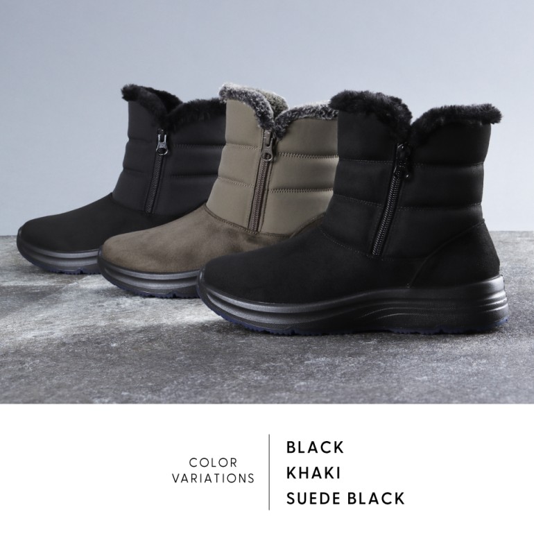 PANSY（パンジー） カジュアルブーツ ボア あったか ゆったり 幅広