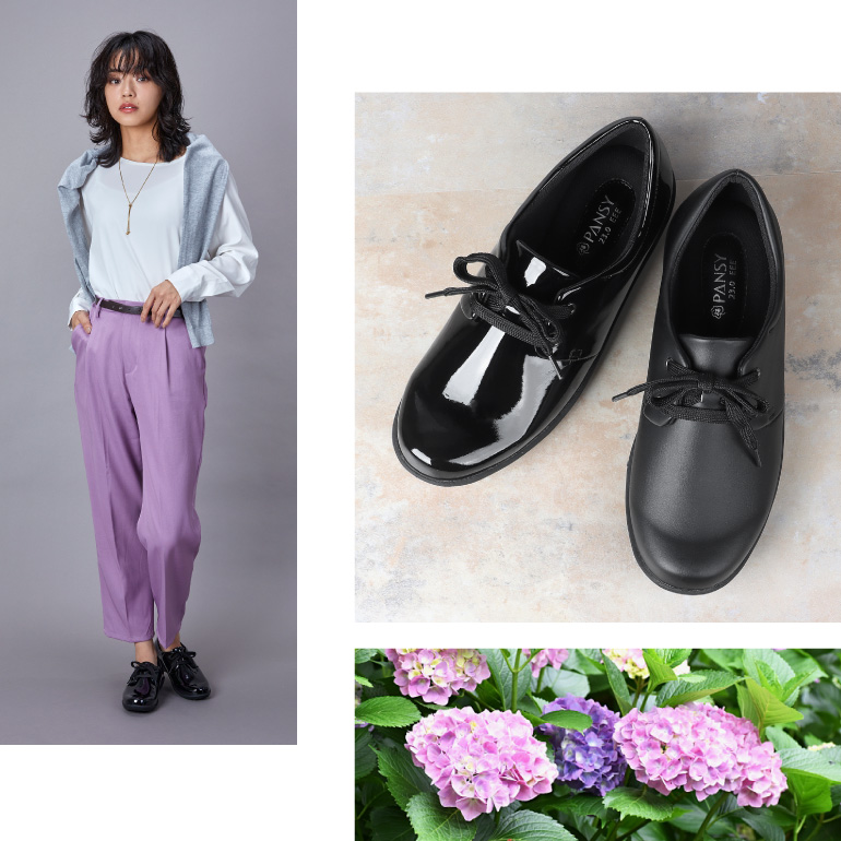 PANSY（パンジー） レインシューズ 防水 スニーカー 長靴 雨靴 レース