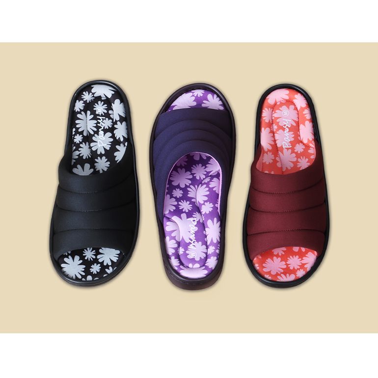 pansy様♥️専用ページ PANSY サンダル 花柄 レディース つっかけ ソフト 伸縮 靴