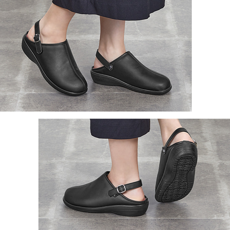 バックストラップにもなるベルトで、気分に合わせてスタイルを変えられる